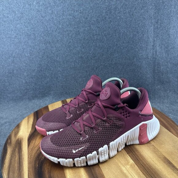 Nike Free Metcon 4 Women’s Sz 10 Shoes Beetroot Red White CZ0596-669 Crossfit - Picture 5 of 10